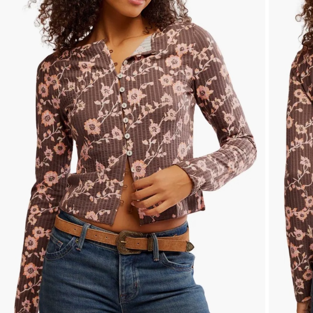 Free People floral Tilly long sleeve